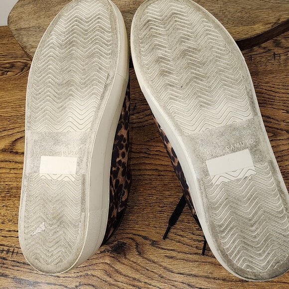 Leopard Print Vince Camuto Senile Lace Up Sneakers - Picture 7 of 7